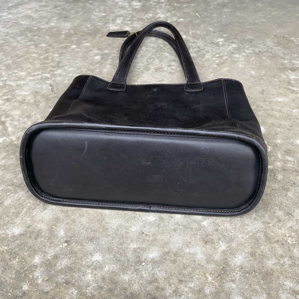 Coach Vintage 9305 Bleeker Duffel Black Leather Bag - Picture 2 of 9